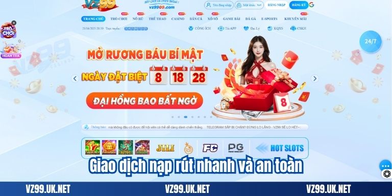 GIỚI THIỆU 5 Giao dịch nạp rút nhanh và an toàn